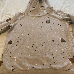 Naketano Paint Splattered Pull Over Hoodie